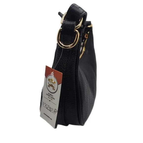 Charlie Leather Belluccina Black & White Zebra Print Small Shoulder Bag - NWT - Picture 6 of 15